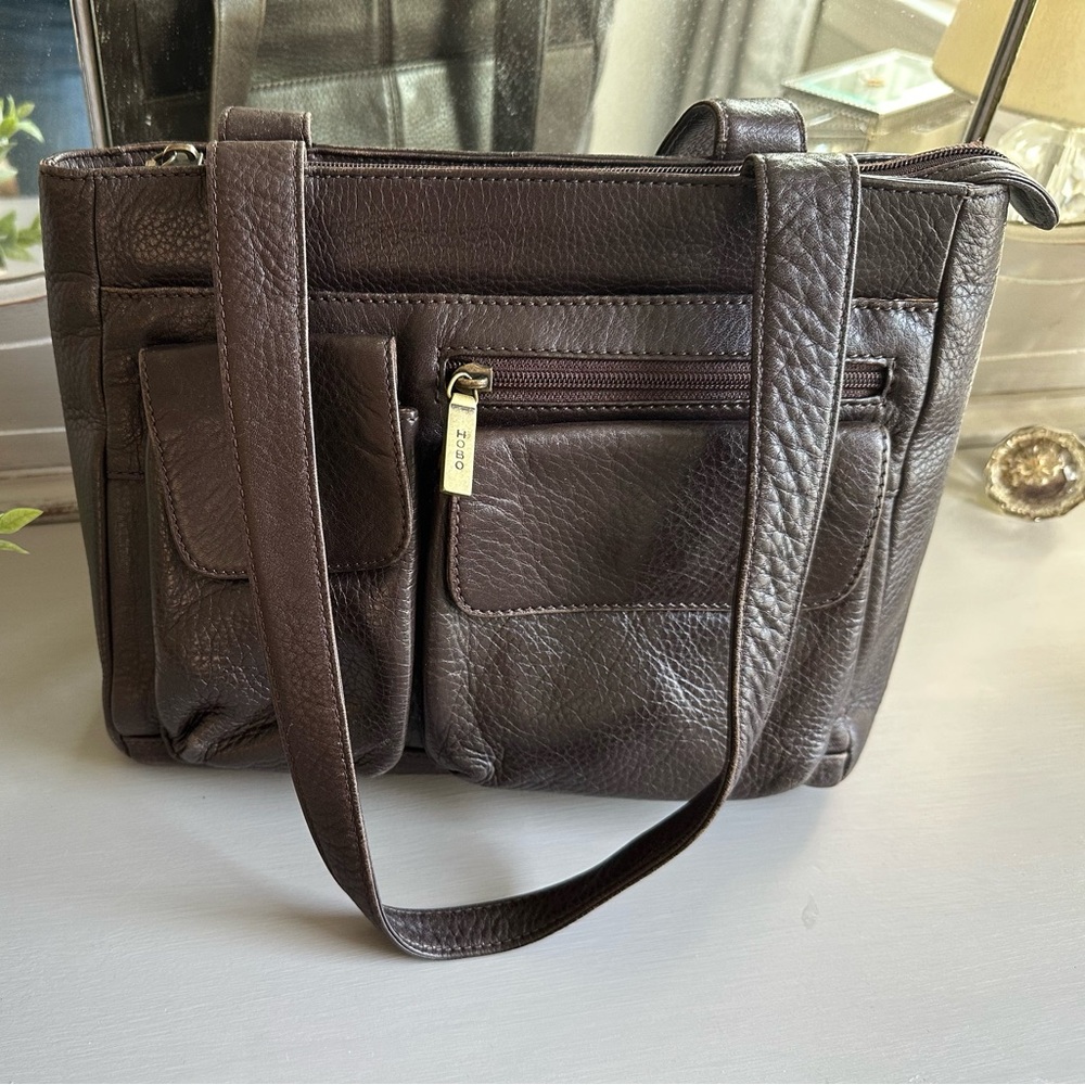 HOBO International espresso brown tote bag